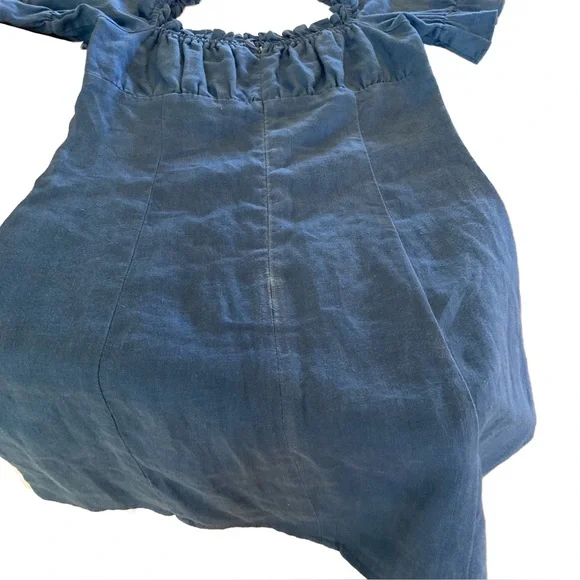 Reformation “Robles” dress. Blue. Size 0 - Picture 7 of 7